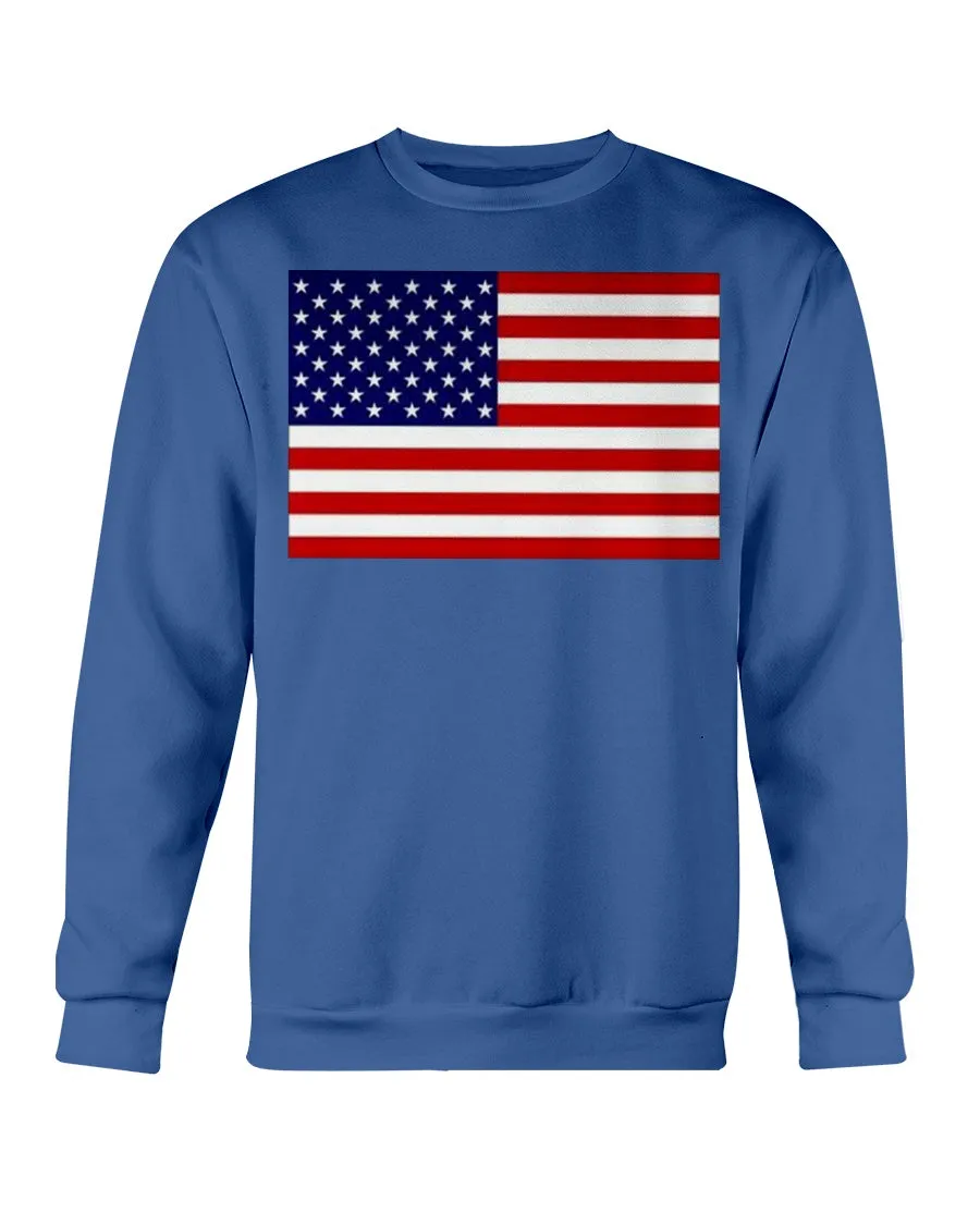American Flag Gildan Crewneck Sweatshirt