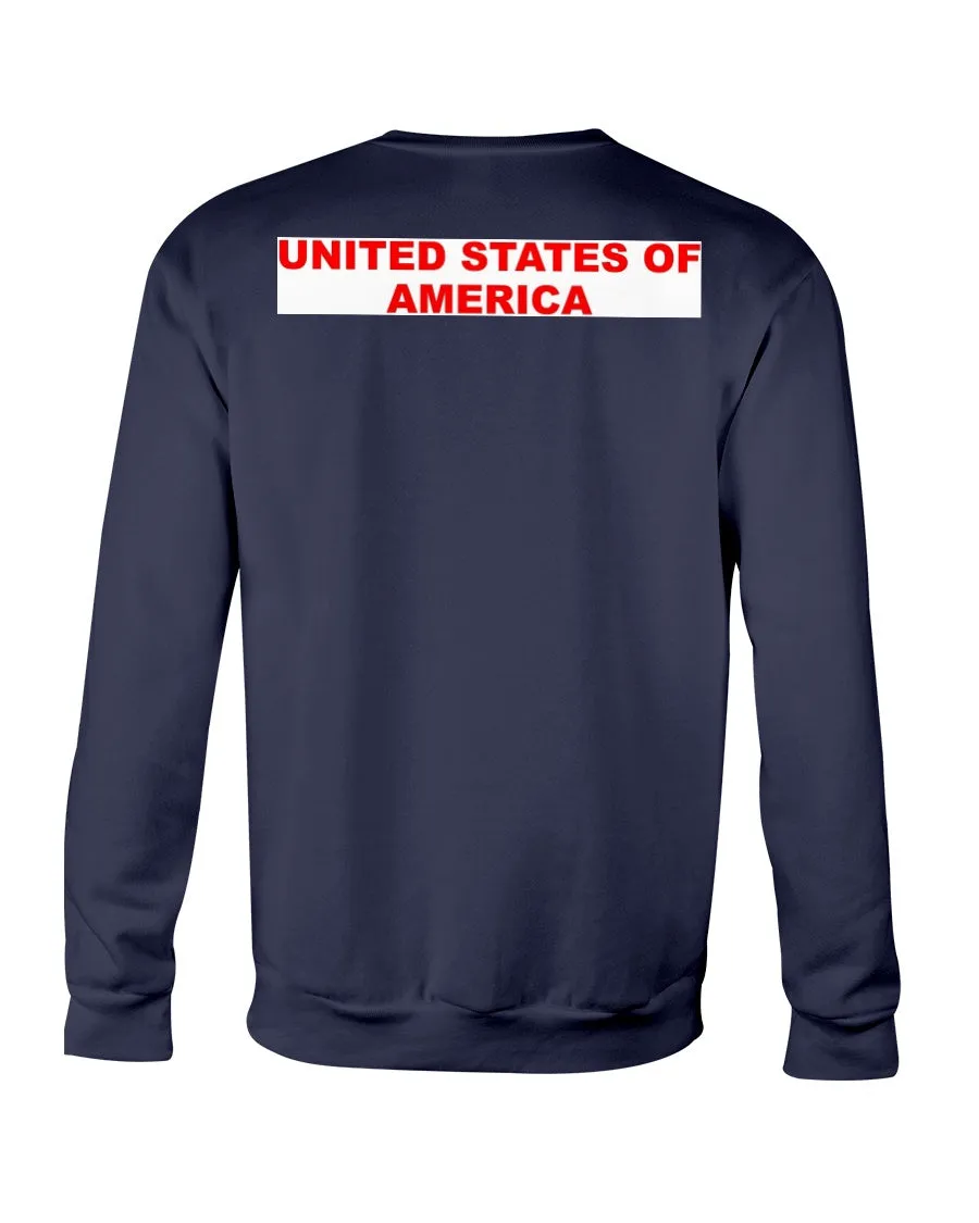 American Flag Gildan Crewneck Sweatshirt