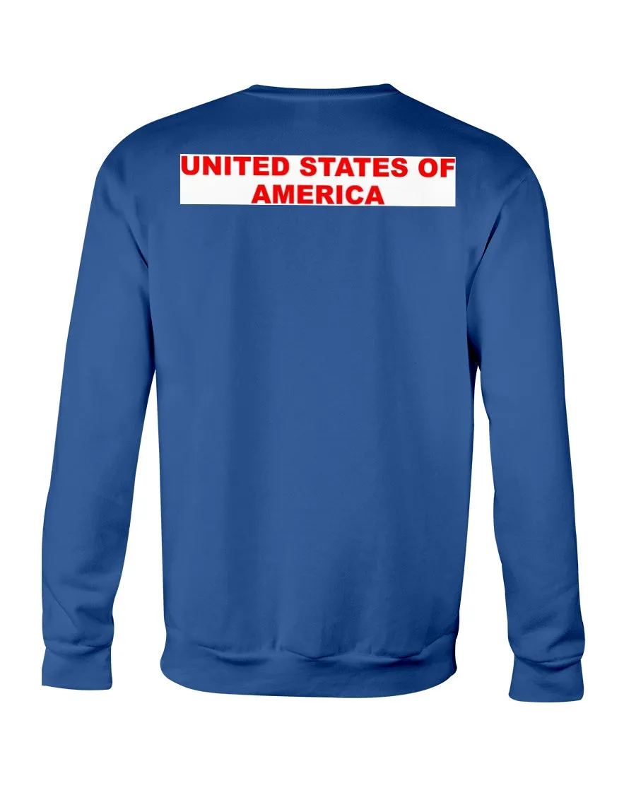 American Flag Gildan Crewneck Sweatshirt