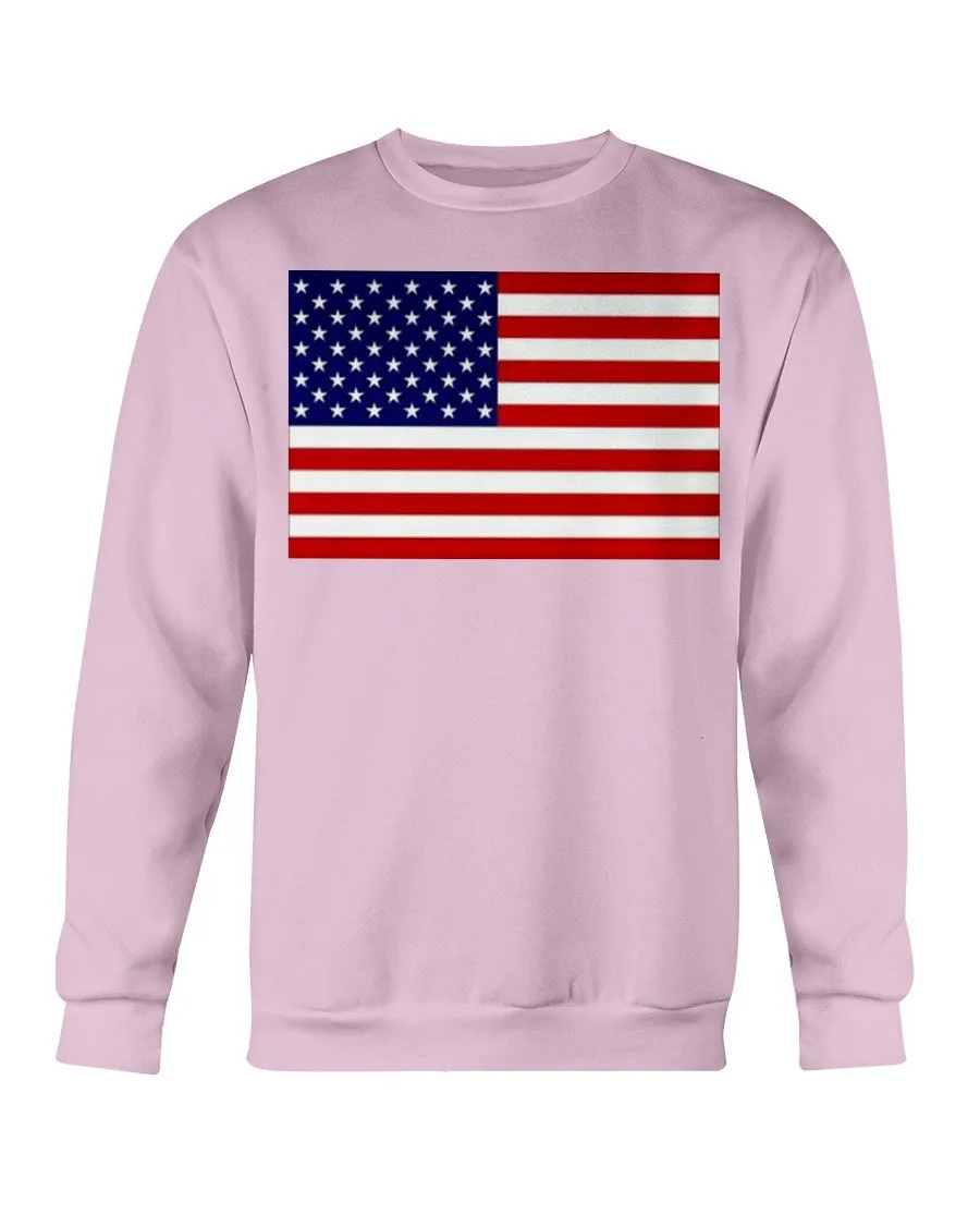 American Flag Gildan Crewneck Sweatshirt