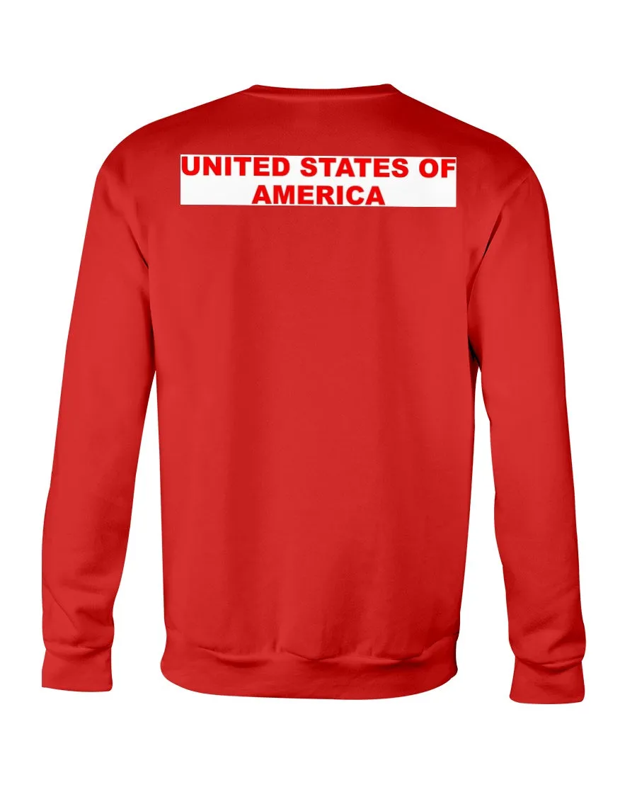 American Flag Gildan Crewneck Sweatshirt