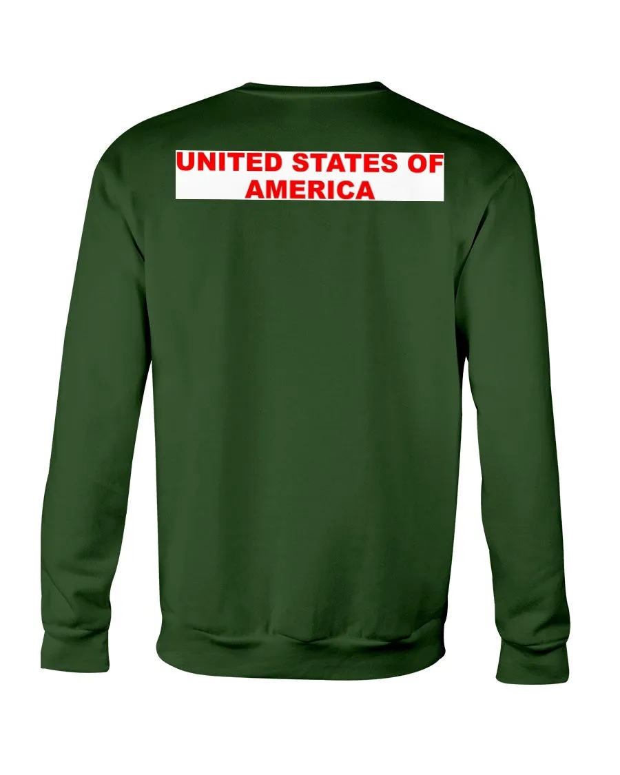 American Flag Gildan Crewneck Sweatshirt