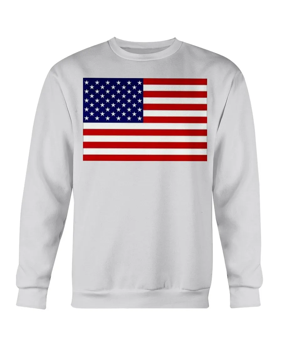 American Flag Gildan Crewneck Sweatshirt