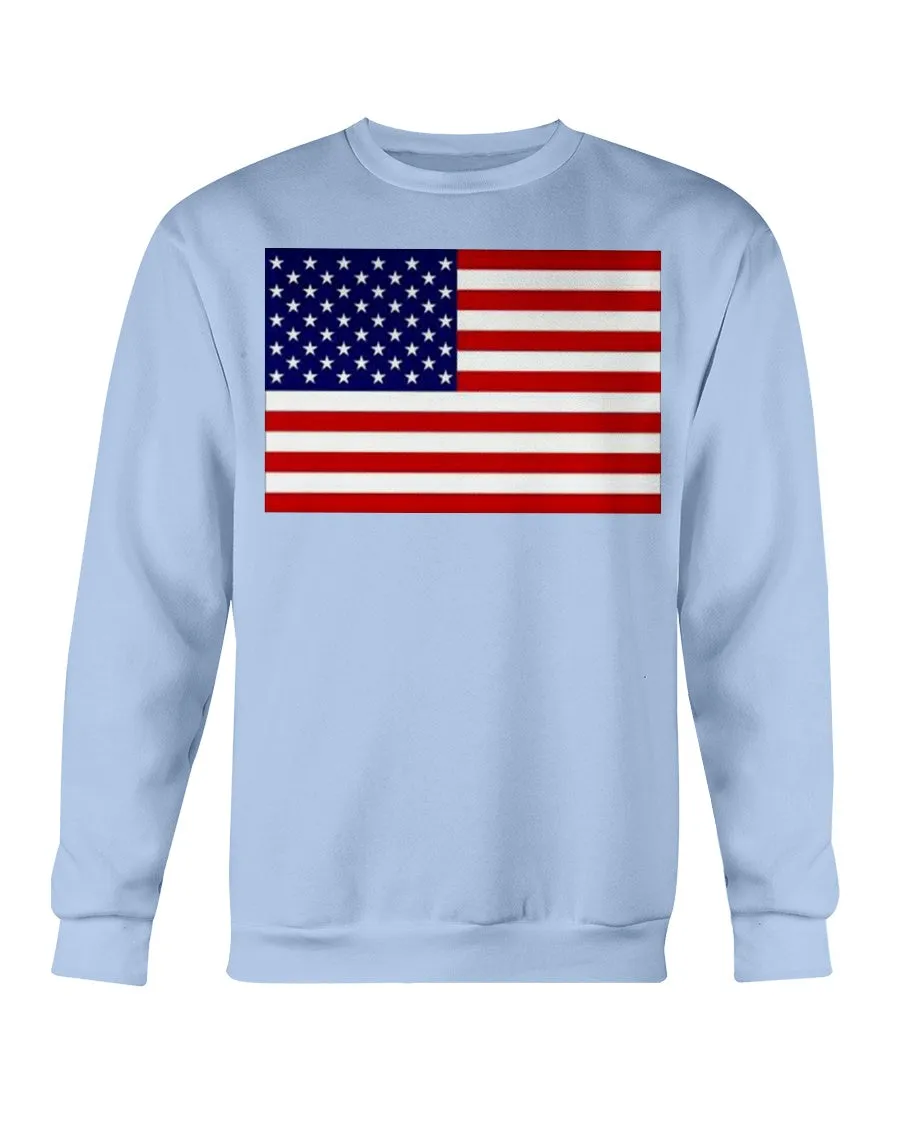 American Flag Gildan Crewneck Sweatshirt