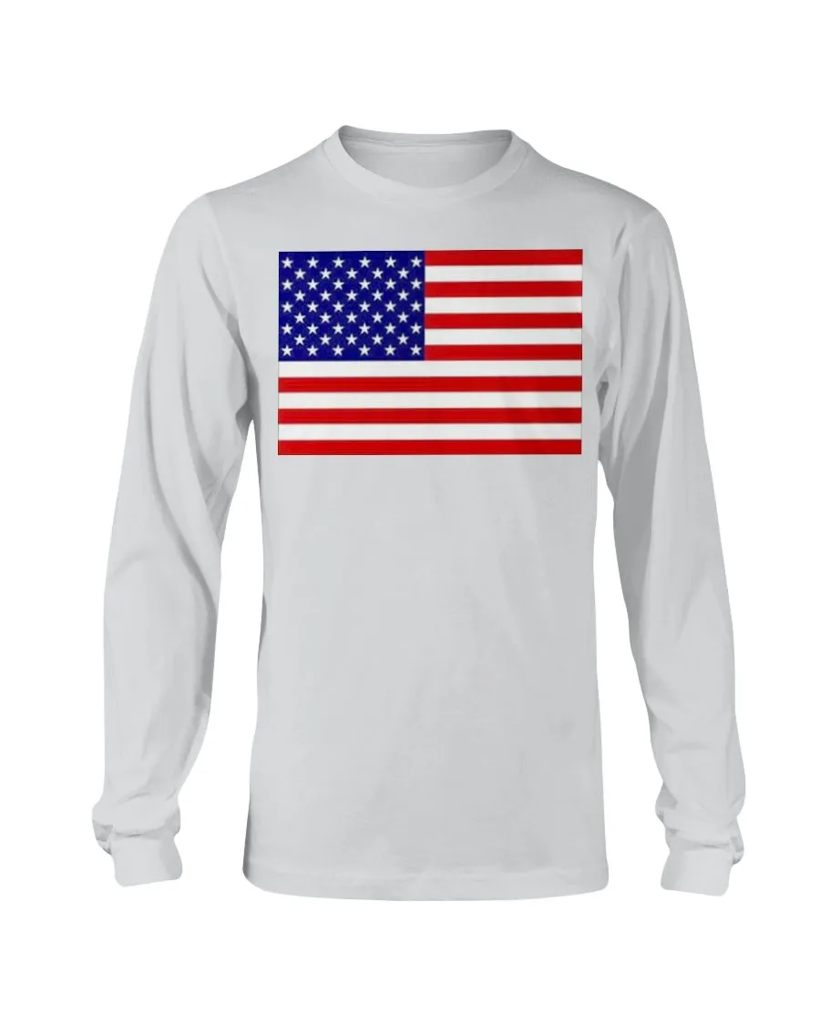American Flag Gildan Long Sleeve T-Shirt