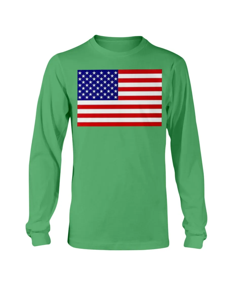 American Flag Gildan Long Sleeve T-Shirt