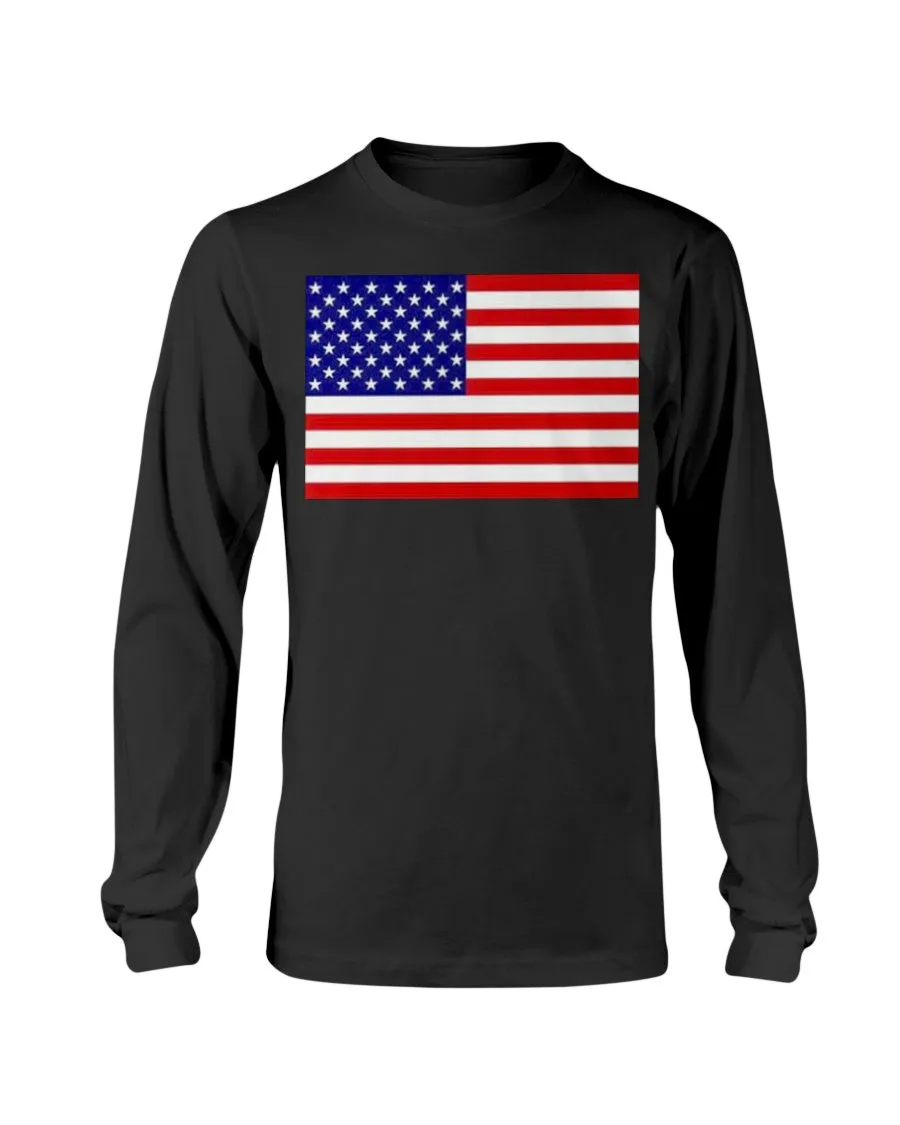 American Flag Gildan Long Sleeve T-Shirt