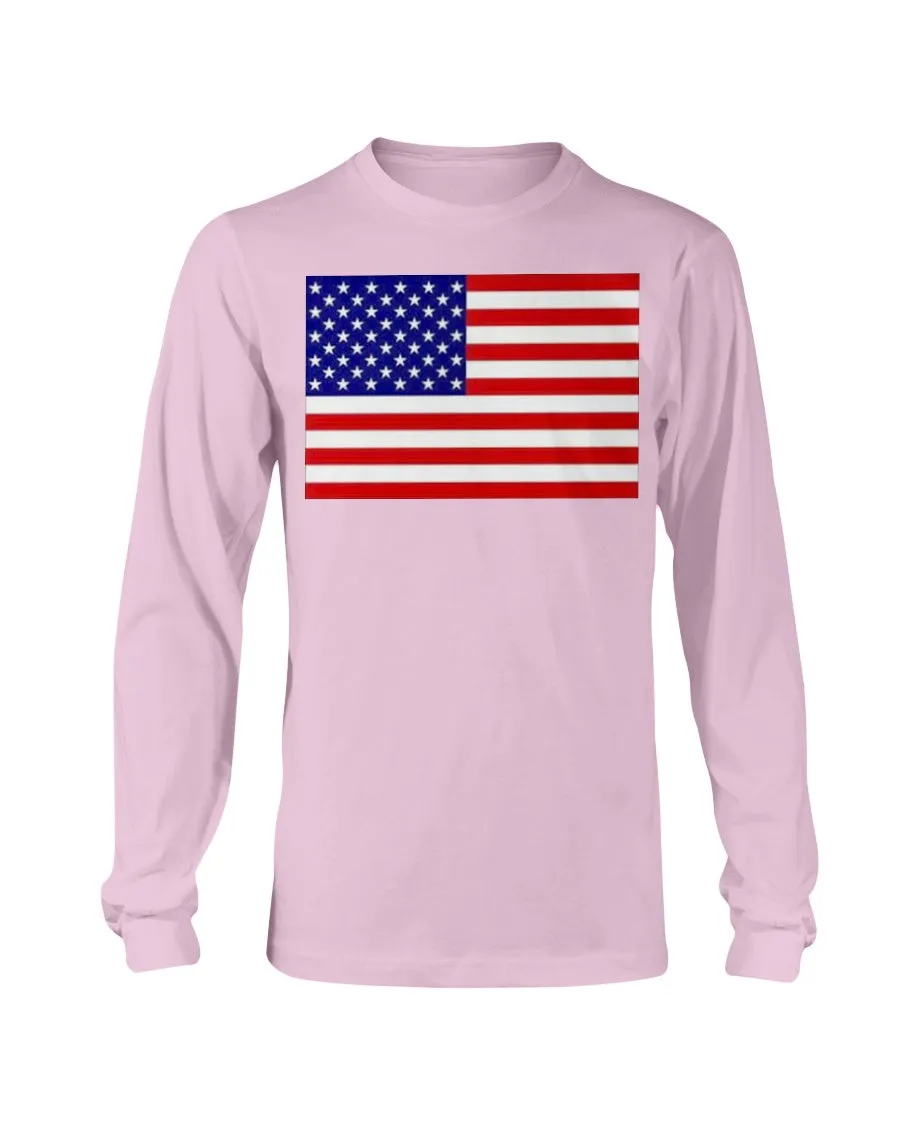 American Flag Gildan Long Sleeve T-Shirt