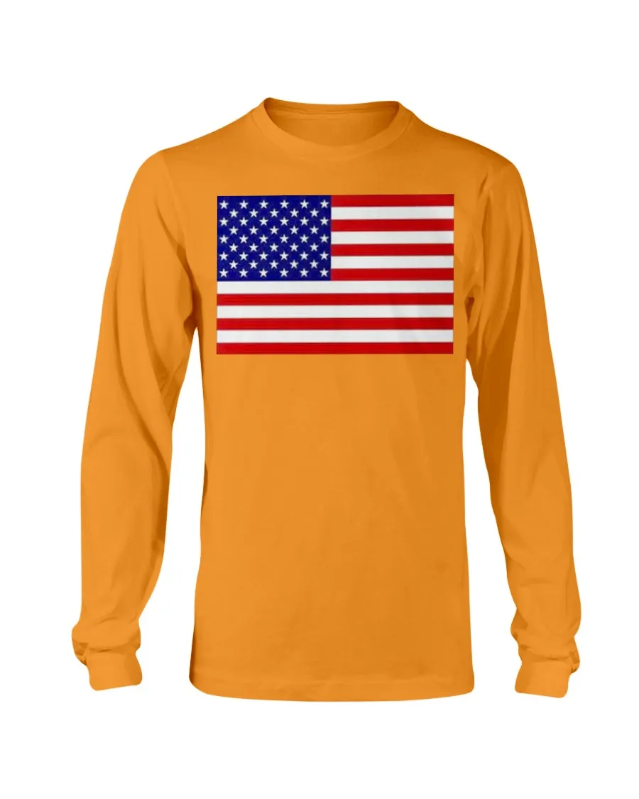 American Flag Gildan Long Sleeve T-Shirt