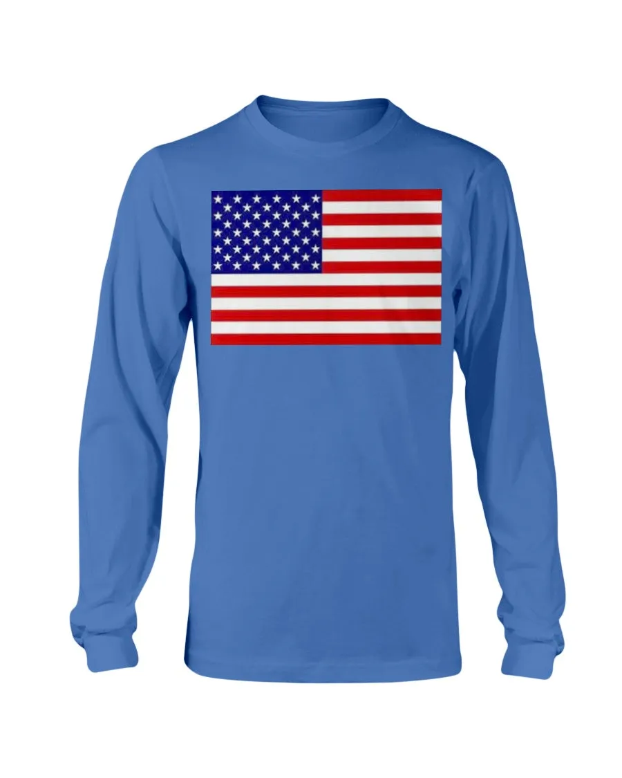 American Flag Gildan Long Sleeve T-Shirt
