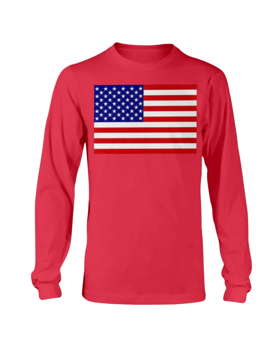American Flag Gildan Long Sleeve T-Shirt