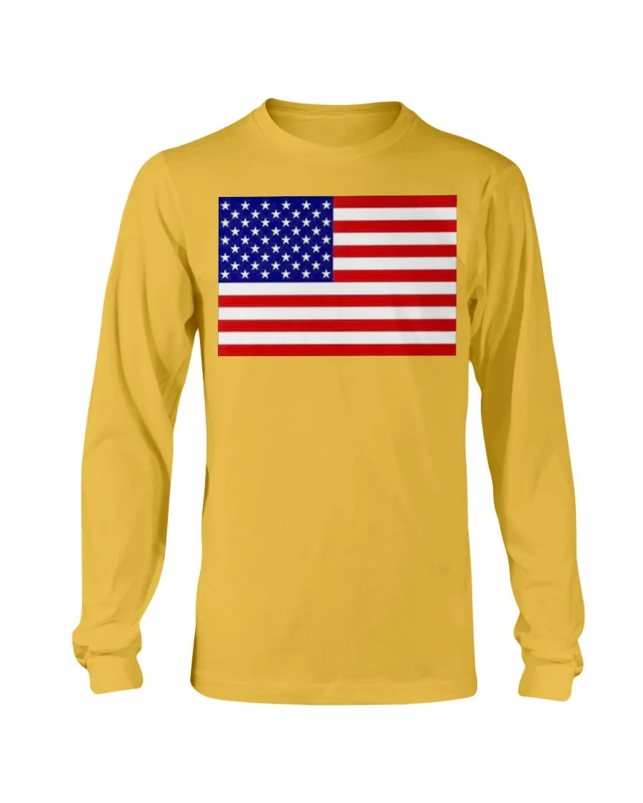 American Flag Gildan Long Sleeve T-Shirt