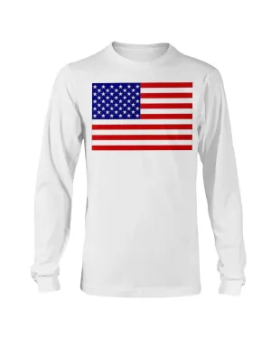 American Flag Gildan Long Sleeve T-Shirt