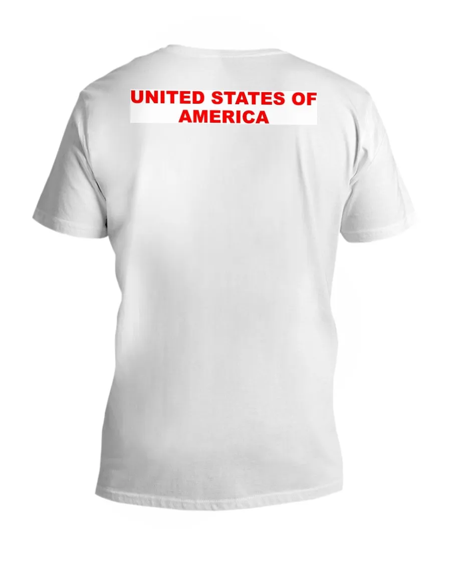 American Flag  V-Neck T-Shirt