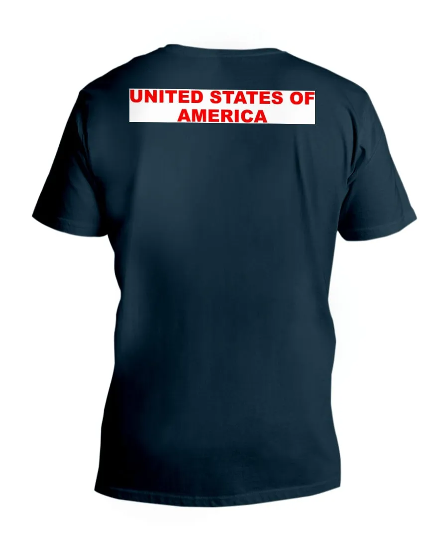 American Flag  V-Neck T-Shirt