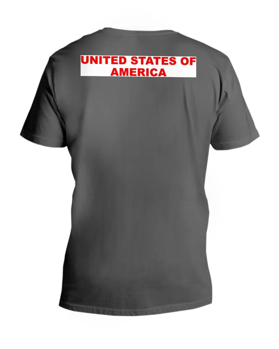 American Flag  V-Neck T-Shirt