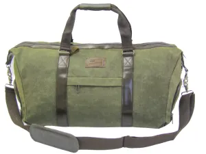 American Flag Waxed Canvas Weekender Bag.