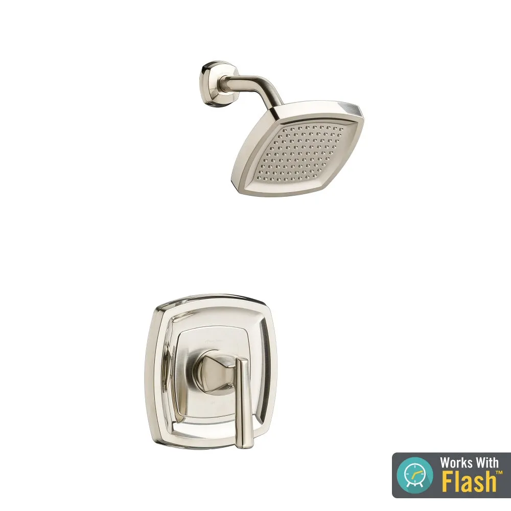 American Standard - TU018.507.xxx - 1.8 gpm Edgemere Shower Only Trim Kit with Water-Saving Shower Head and Cartridge - LESS VALVE