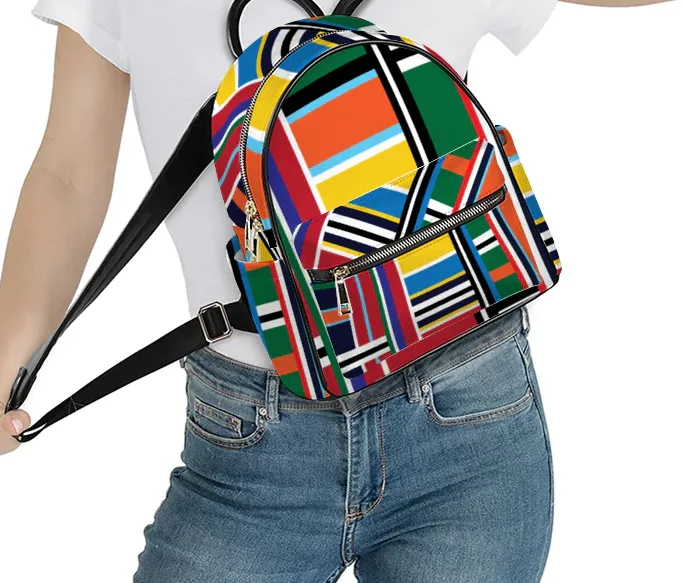 AMMA JO Mini Backpack - "AMMA JO Flag" Print