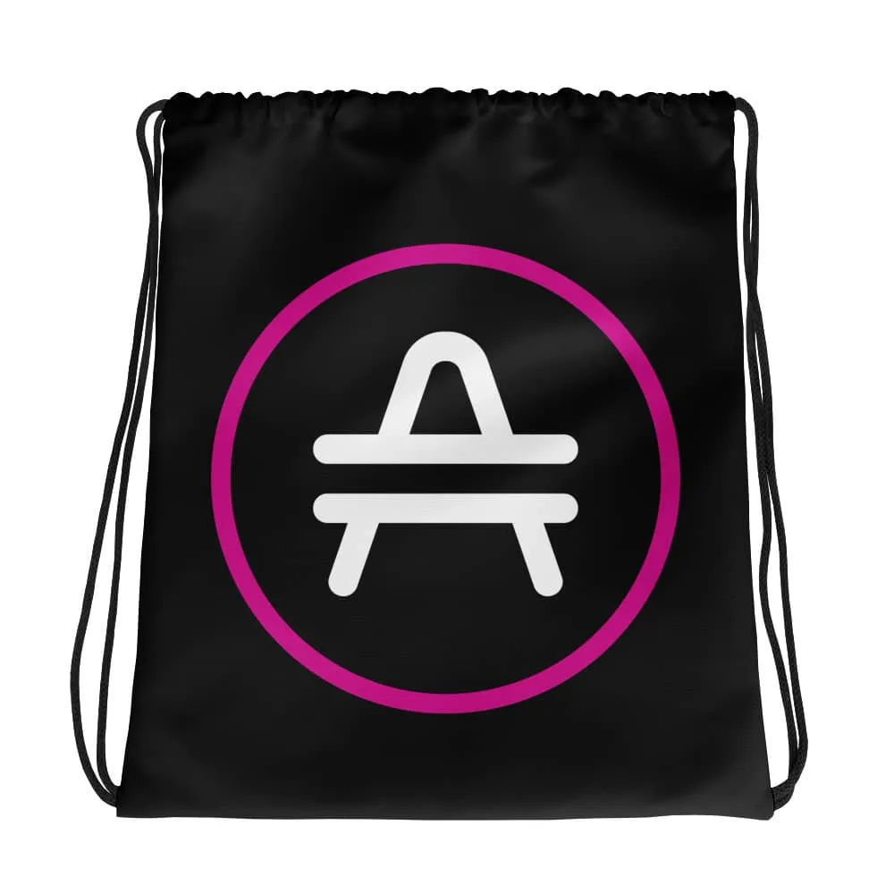 AMP Token Stenciled Alt-logo Drawstring Bag