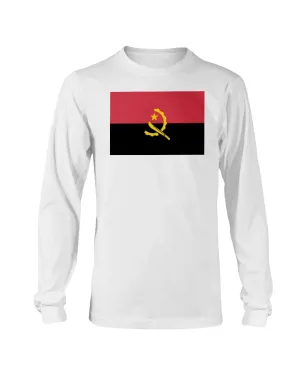 Angola Flag Gildan Long Sleeve T-Shirt