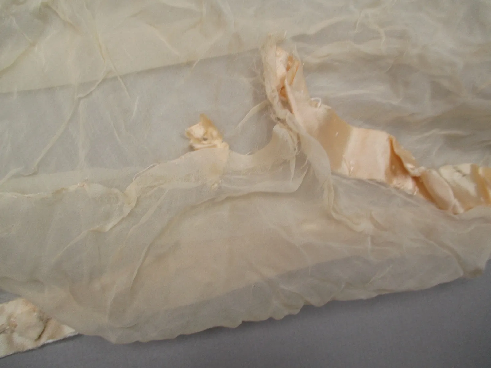 Antique Victorian Gossamer silk remnant