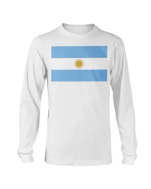 Argentinian Flag Gildan Long Sleeve T-Shirt