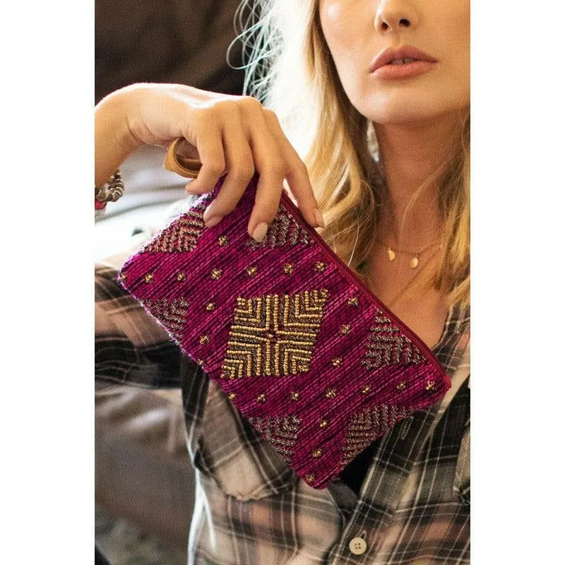 Aurora Handmade Pattern Clutch