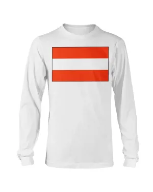 Austria Flag Gildan Long Sleeve T-Shirt