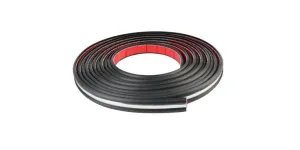 Autogear Chrome / Black Universal Auto Guard Protection Trim 50Cm