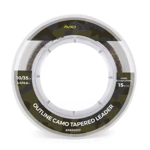 Avid Carp Outline Camo Tapered Leader
