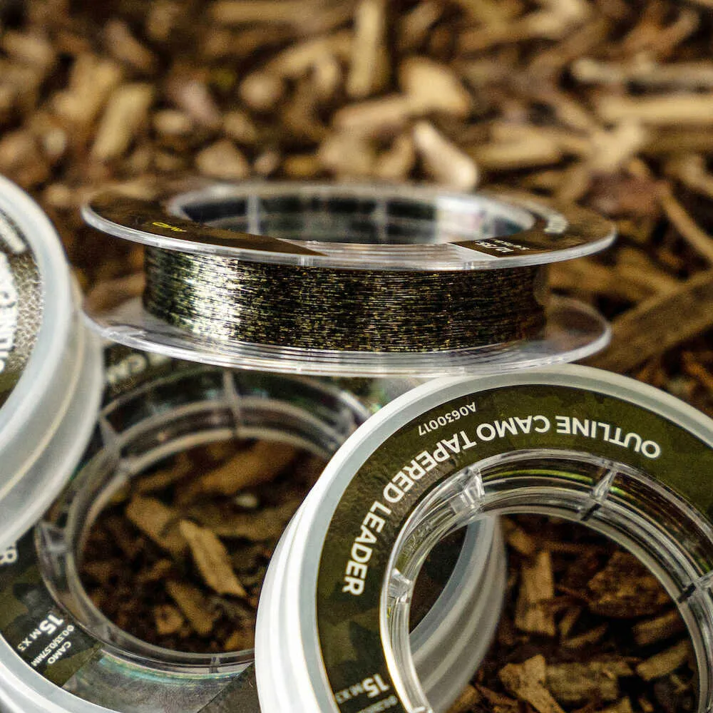 Avid Carp Outline Camo Tapered Leader