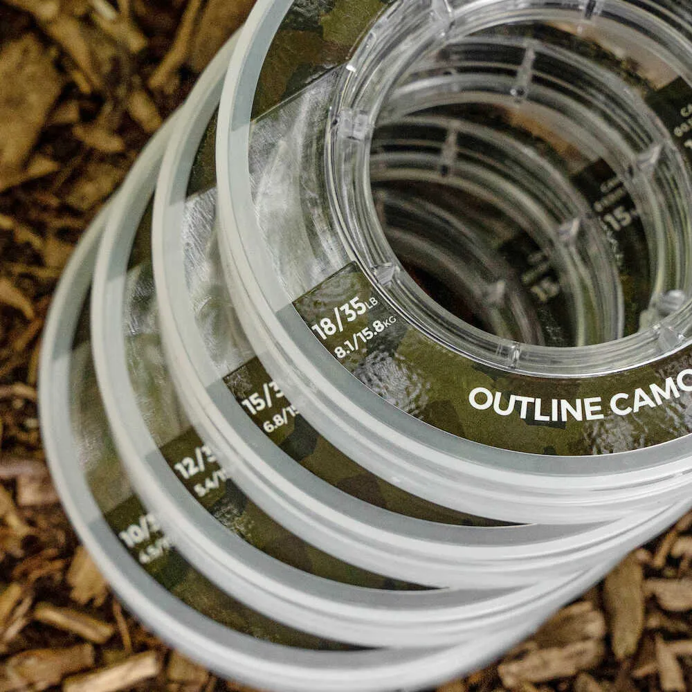 Avid Carp Outline Camo Tapered Leader