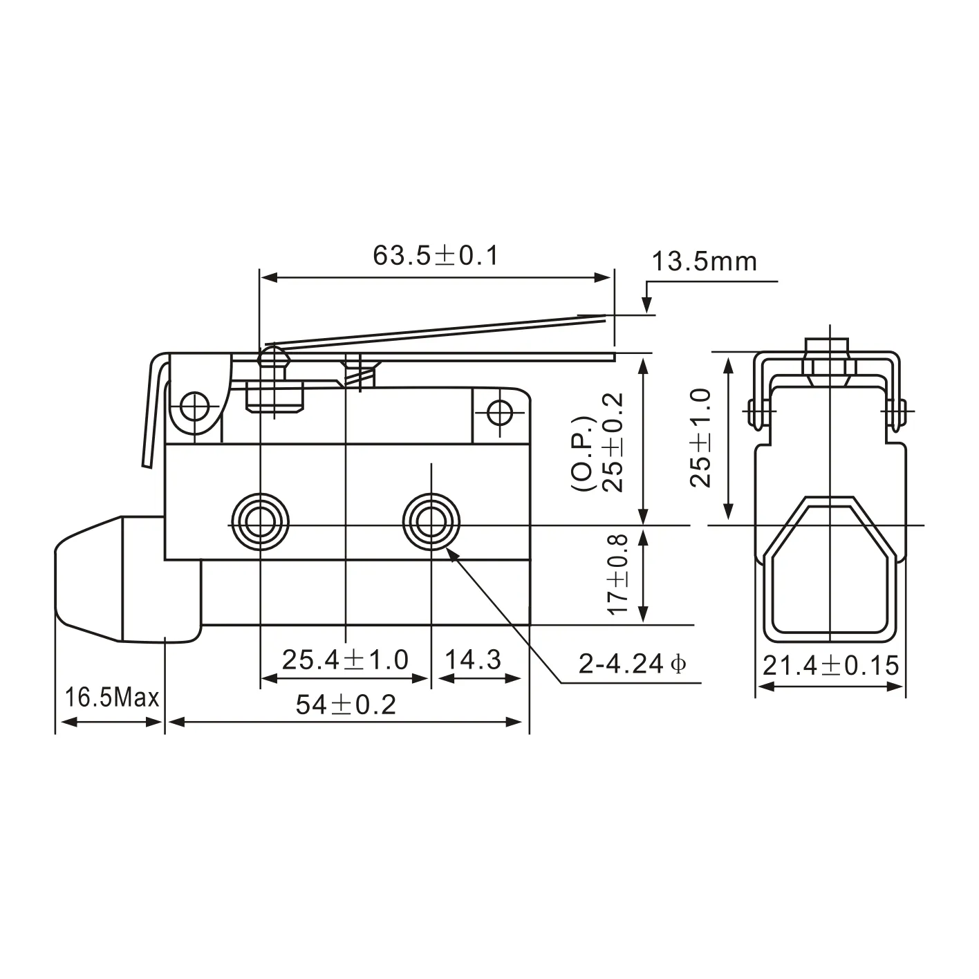 AZ-7120 Hinge Lever Limit Switch