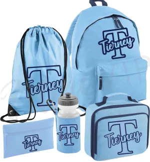 Back to School Personalised Baby Blue Set - more options available
