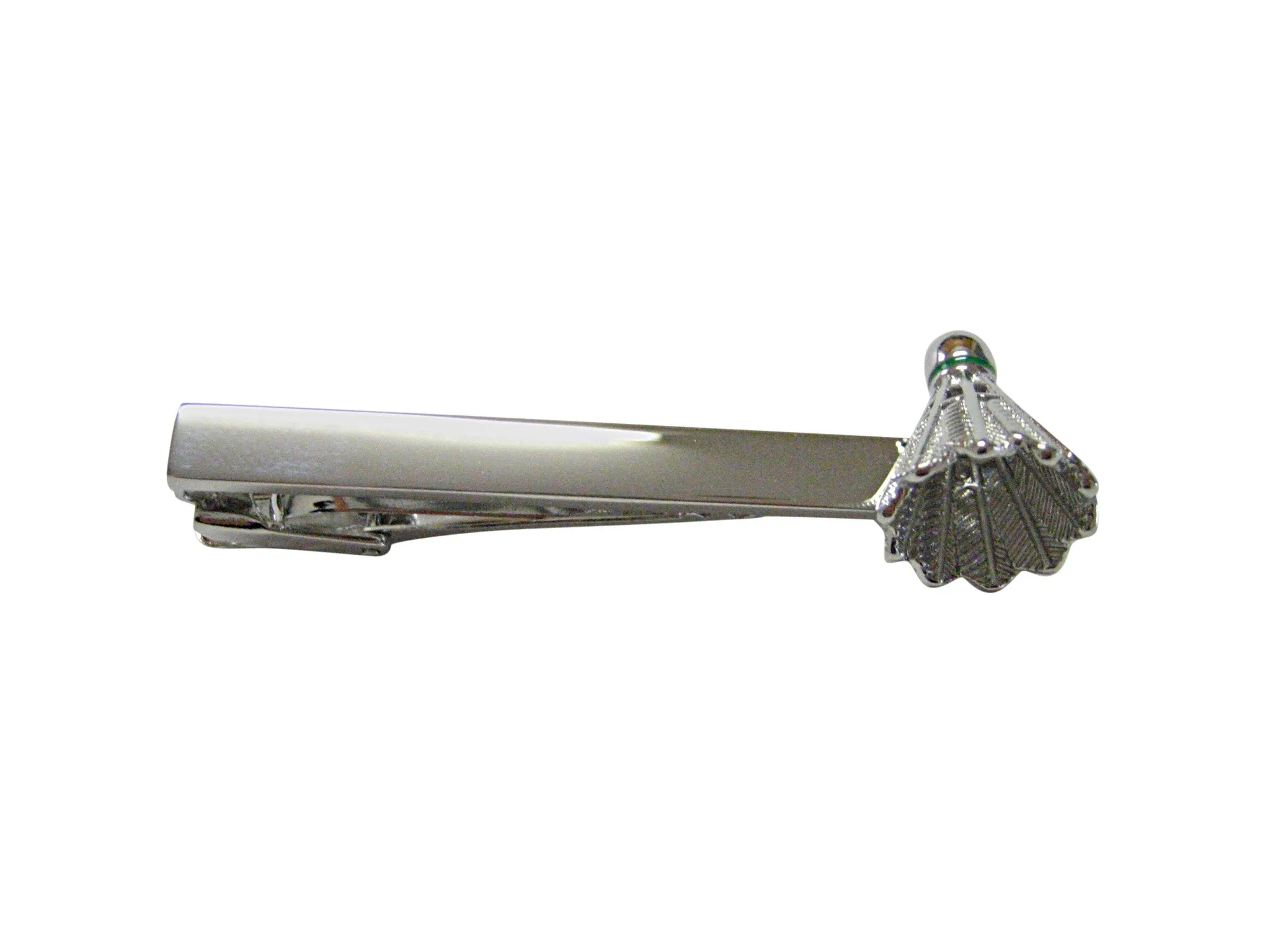 Badminton Shuttlecocks Square Tie Clip