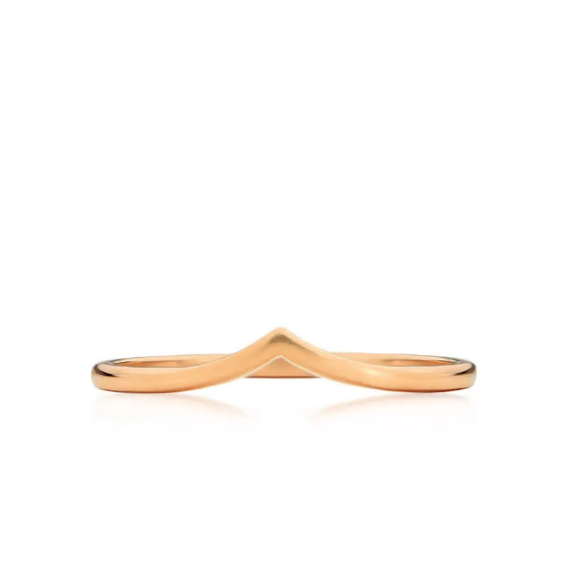 Bague sansa en or rose 18 carats