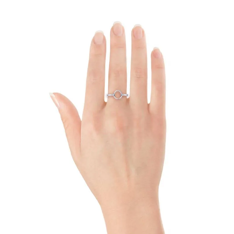 Bague volta en or blanc