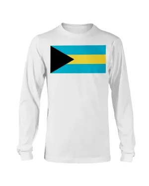 Bahamas Flag Gildan Long Sleeve T-Shirt