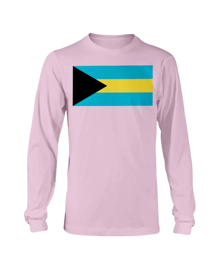 Bahamas Flag Gildan Long Sleeve T-Shirt