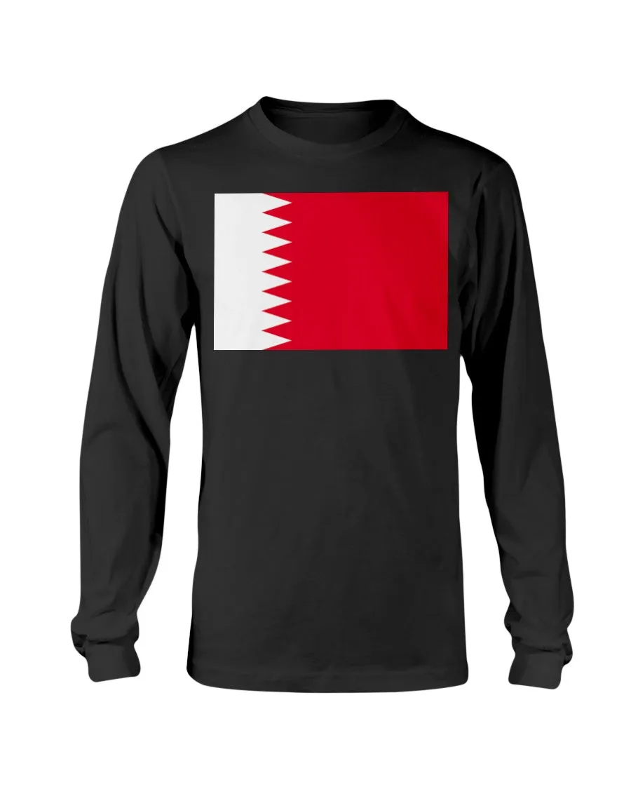 Bahrain Flag Gildan Long Sleeve T-Shirt