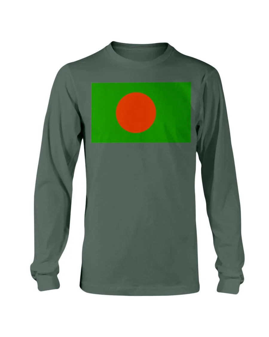 Bangladesh Flag Gildan Long Sleeve T-Shirt