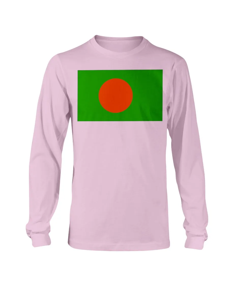 Bangladesh Flag Gildan Long Sleeve T-Shirt