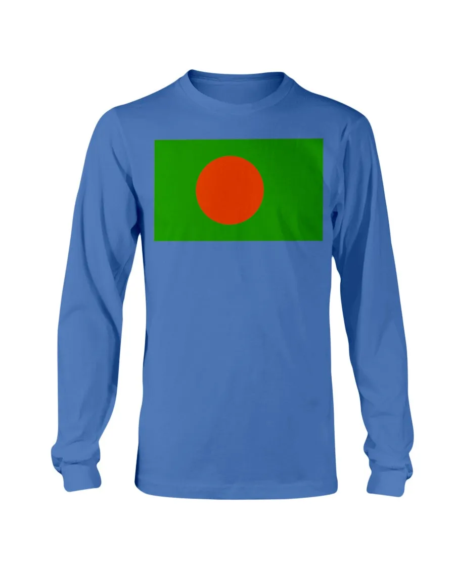 Bangladesh Flag Gildan Long Sleeve T-Shirt