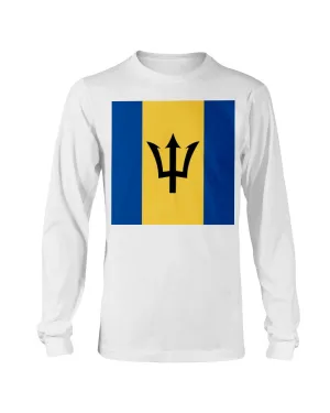 Barbados Flag Gildan Long Sleeve T-Shirt