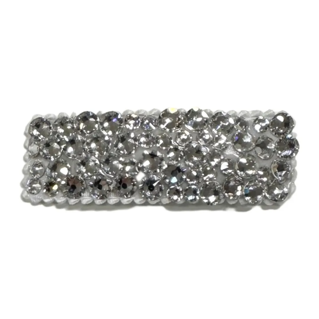 Bari Lynn All Over Swarovski Crystal Snap Clip - Clear
