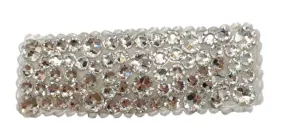 Bari Lynn All Over Swarovski Crystal Snap Clip - Clear