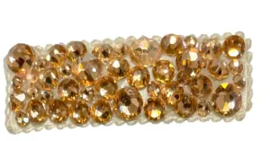Bari Lynn All Over Swarovski Crystal Snap Clip - Gold