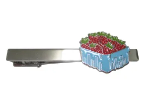 Basket Of Strawberries Tie Clip