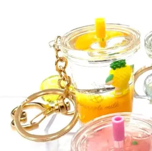 bcmini Icy Fruit Boba Tea Charm Keyring